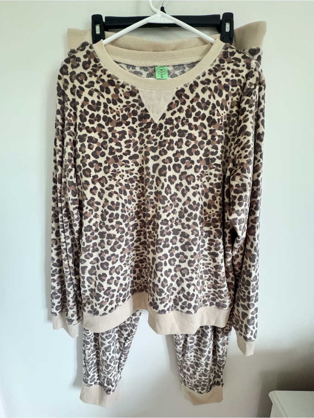 Leopard Print Beige Women's Leisure Set